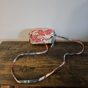 Vera Bradley Pink Floral Mini Crossbody Bag
